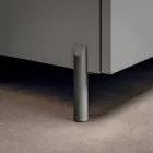 Kompozycja łazienkowa z 1 szufladą, antracytową umywalką z żywicy i lustrem - Titan Viadurini