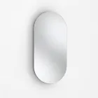 Kompozycja łazienkowa z 1 szufladą, antracytową umywalką z żywicy i lustrem - Titan Viadurini