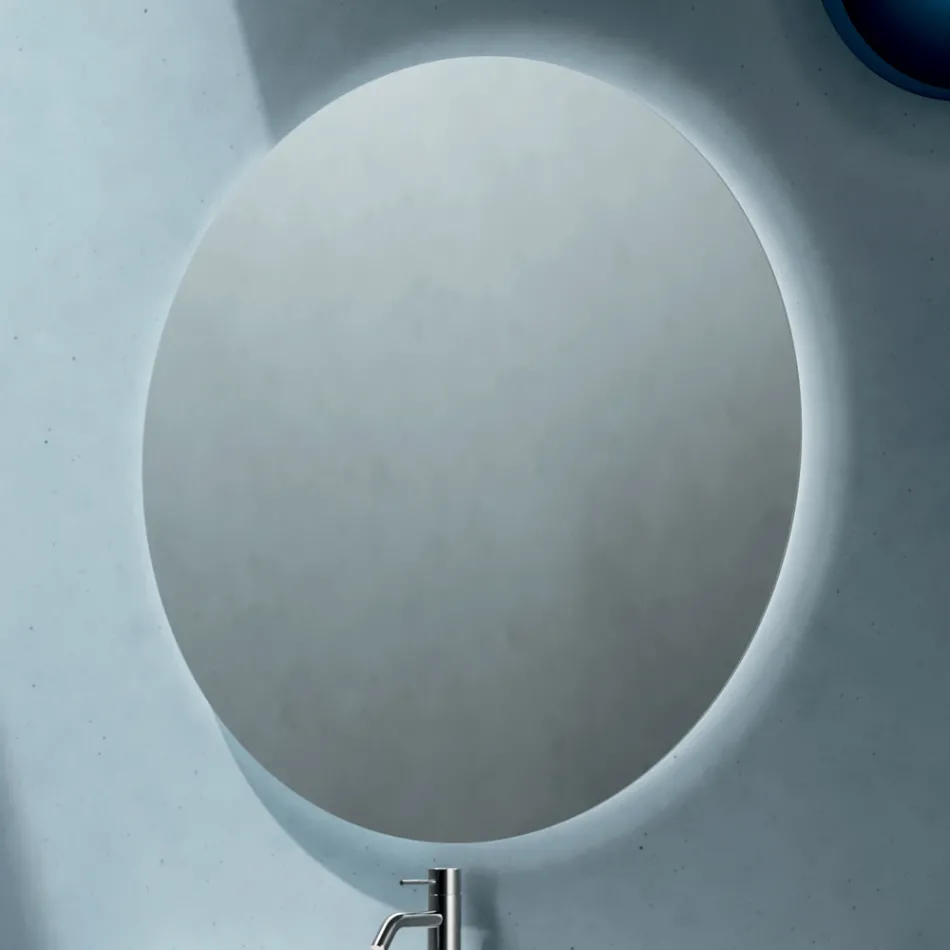 Zestaw łazienkowy z 2 szufladami, 1 otwartą przegrodą i lustrem - Titan Viadurini