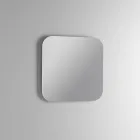 Kompozycja łazienkowa z 2 dębowymi szufladami, ceramiczną umywalką i lustrem - Titan Viadurini