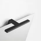 Kompozycja łazienkowa z 2 szufladami, szarą szklaną umywalką i lustrem - Elios Viadurini