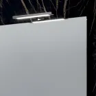 Kompozycja łazienkowa z 4 szufladami, 2 ceramicznymi umywalkami i lustrem - Titan Viadurini