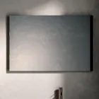 Kompozycja łazienkowa z 4 szufladami, otwartą przegrodą, umywalką i lustrem - Velaria Viadurini