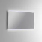 Kompozycja łazienkowa z 6 szufladami w kolorze gołębiej szarości, lustrem i umywalką - Velaria Viadurini