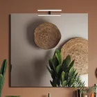 Kompozycja łazienkowa z podwieszaną podstawą, lustrem i umywalką Made in Italy - Dream Viadurini