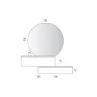 Kompozycja łazienkowa z szufladami, ceramiczną umywalką i lustrem LED - Elios Viadurini