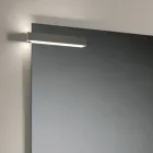 Kompozycja łazienkowa z szufladami, umywalką, lustrem i szafką ścienną - Orione Viadurini