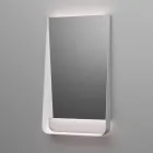 Kompozycja łazienkowa z szufladami, umywalką i lustrem w kolorze pudrowego różu - Elios Viadurini