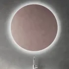 Kompozycja łazienkowa z szufladą w kolorze pudrowego różu i umywalką z Calacatta - Elios Viadurini