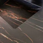 Kompozycja łazienkowa z umywalką Noir Desir Gres - Orione Viadurini