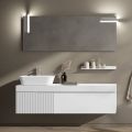 Kompozycja łazienkowa z lustrem i półką Made in Italy - Erebo