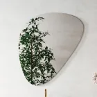 Kompozycja łazienkowa z nowoczesnym lustrem i umywalką na konsoli Made in Italy - Palom Viadurini