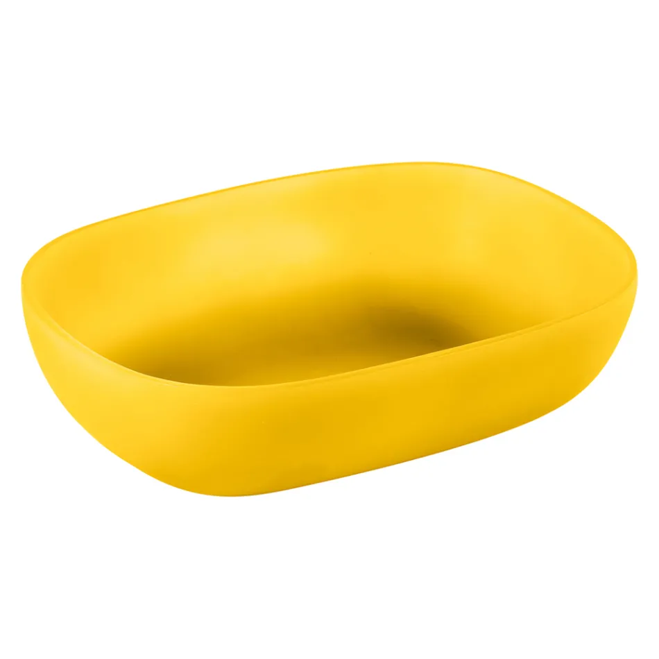 Zaprojektuj kompozycję łazienkową Żółty kolor z akcesoriami i lustrem - Patryk Viadurini