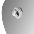 Szara kompozycja łazienkowa z okrągłym lustrem i różnymi akcesoriami - Maryse Viadurini