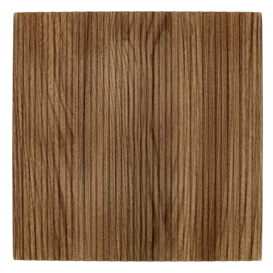 Kompozycja łazienkowa z prążkowanego dębu i otwartej komory Made in Italy - Febe Viadurini