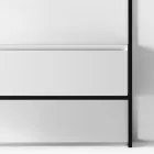 Kompozycja łazienkowa Umywalka z ceramiki i lustra Made in Italy - Hoscar Viadurini