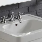 Skład umywalce w kolumnie biały ceramiczny Ania Viadurini