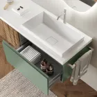 Szałwia Zieleń i Dąb Cannettato Łazienka Kompozycja Made in Italy - Uranus Viadurini