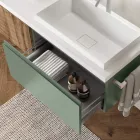 Szałwia Zieleń i Dąb Cannettato Łazienka Kompozycja Made in Italy - Uranus Viadurini