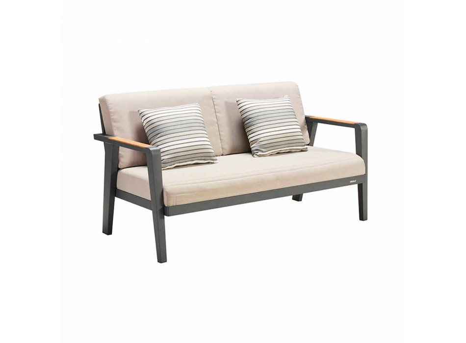 Kompozycja ogrodowa 2 osobowa sofa, 2 fotele i stolik kawowy - Moira Viadurini