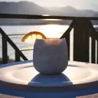 Kompozycja 2 szklanek z białego marmuru z Carrary Made in Italy - Dolla Viadurini