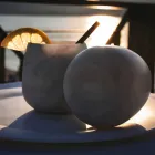 Kompozycja 2 szklanek z białego marmuru z Carrary Made in Italy - Dolla Viadurini