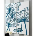 Kompozycja z 2 paneli przedstawiających kwiaty Made in Italy - Sheryl Viadurini