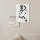 Kompozycja 2 Paneli ze Stylizacją Uścisku Made in Italy - Kyoko Viadurini