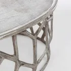 Kompozycja 2 aluminiowych stolików kawowych Homemotion - Solomon Viadurini