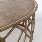 Kompozycja 2 aluminiowych stolików kawowych Homemotion - Solomon Viadurini