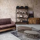 Kompozycja 2 aluminiowych stolików kawowych Homemotion - Solomon Viadurini