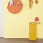 Kompozycja 2 nowoczesnych stolików kawowych ze stali Made in Italy - Topola Viadurini