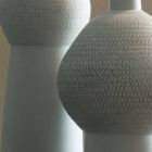Kompozycja 2 dekoracyjnych wazonów z dekorowanej ceramiki - Lampedusa Viadurini