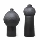 Kompozycja 2 dekoracyjnych wazonów z dekorowanej ceramiki - Lampedusa Viadurini