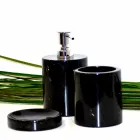Kompozycja 3 akcesoriów łazienkowych z polerowanego marmuru Made in Italy - Trevio Viadurini