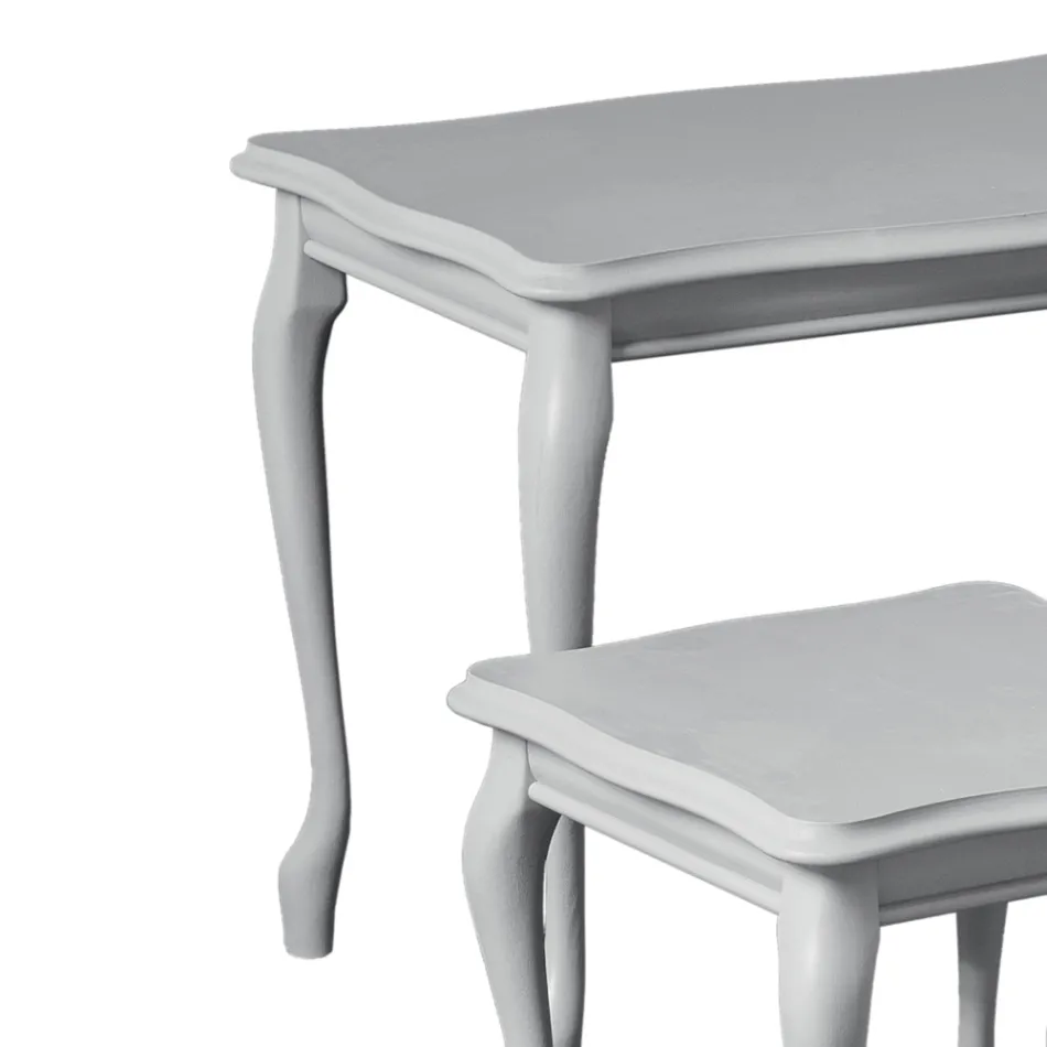 Kompozycja 3 stolików kawowych o różnych rozmiarach Made in Italy - Mummu Viadurini