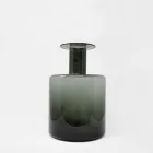 Kompozycja 3 dekoracyjnych wazonów z dymionego, niebieskiego i ametystowego szkła - Infinity Viadurini