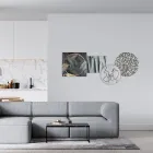 Kompozycja 4 Paneli ze Stylizacją Pocałunku Made in Italy - Kanna Viadurini