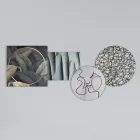 Kompozycja 4 Paneli ze Stylizacją Pocałunku Made in Italy - Kanna Viadurini