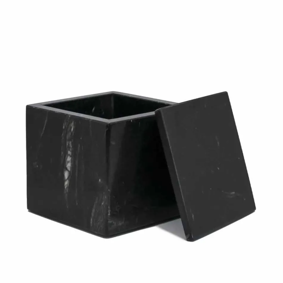 Kompozycja marmurowych akcesoriów łazienkowych Made in Italy, 4 sztuki - Deano Viadurini