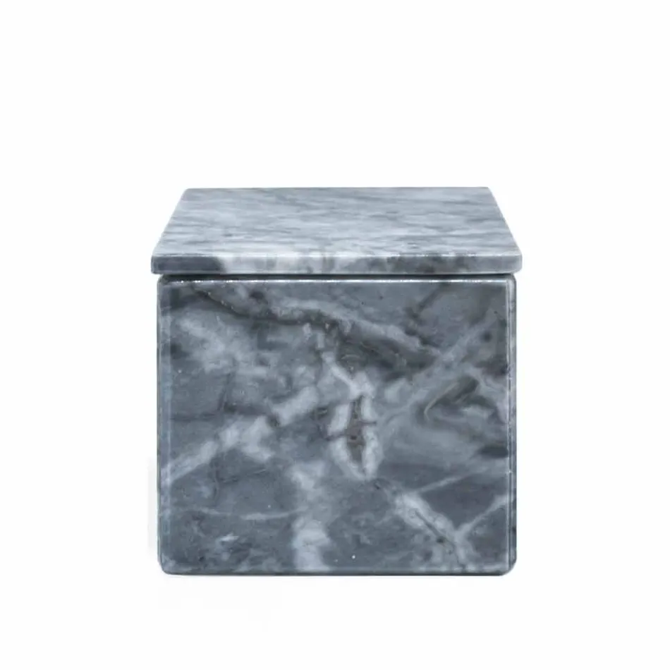 Kompozycja marmurowych akcesoriów łazienkowych Made in Italy, 4 sztuki - Deano Viadurini