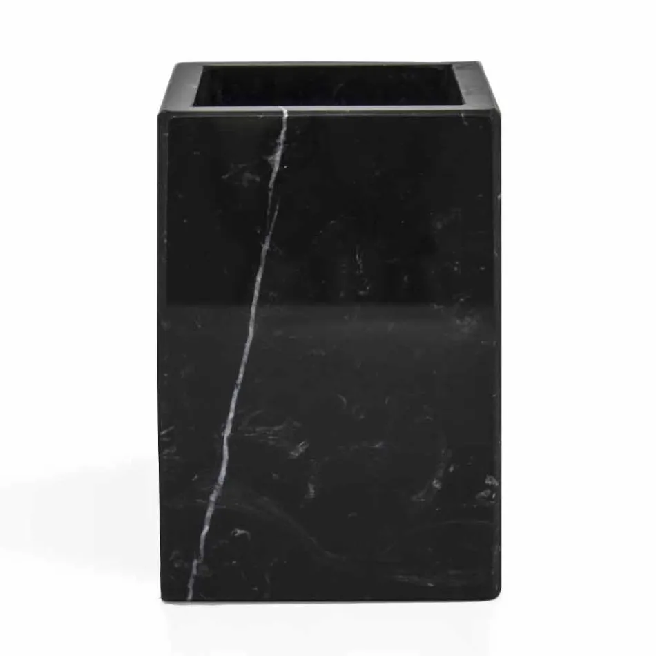 Kompozycja marmurowych akcesoriów łazienkowych Made in Italy, 4 sztuki - Deano Viadurini