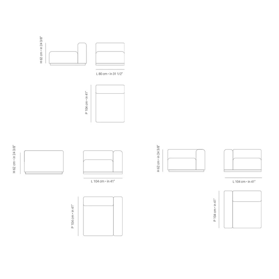 Skład Zewnętrznej Sofy Made in Italy - Bahias Viadurini