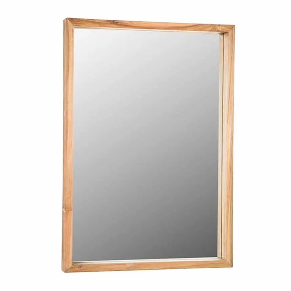 Kompozycja mebli łazienkowych z litego drewna tekowego o nowoczesnym designie - Azina Viadurini