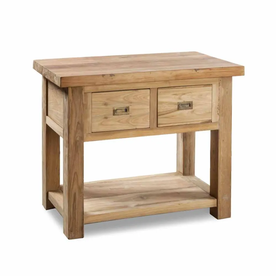 Kompozycja nowoczesnych mebli łazienkowych z litego drewna tekowego - nocnik Viadurini