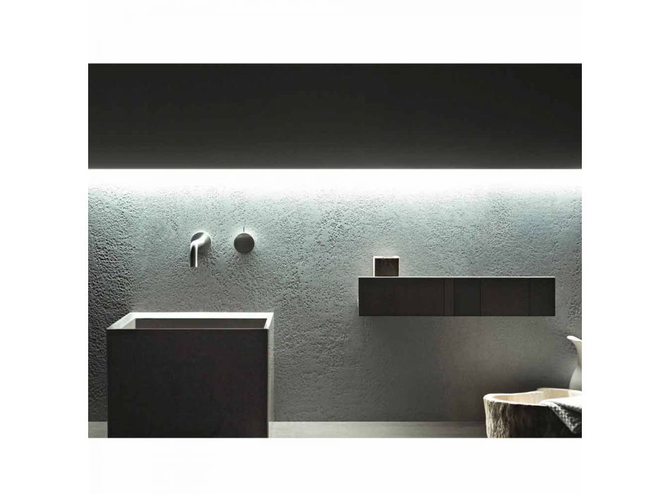 Kompozycja mebli łazienkowych Modern Design Ground - Farart1 Viadurini