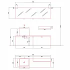 Kompozycja mebli łazienkowych Modern Design Ground - Farart1 Viadurini