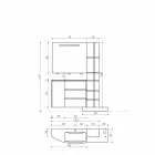 Kompozycja mebli do łazienki o nowoczesnym designie - Callisi13 Viadurini