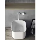 Kompozycja nowoczesnych mebli łazienkowych, podwieszana konstrukcja Made in Italy - Callisi6 Viadurini