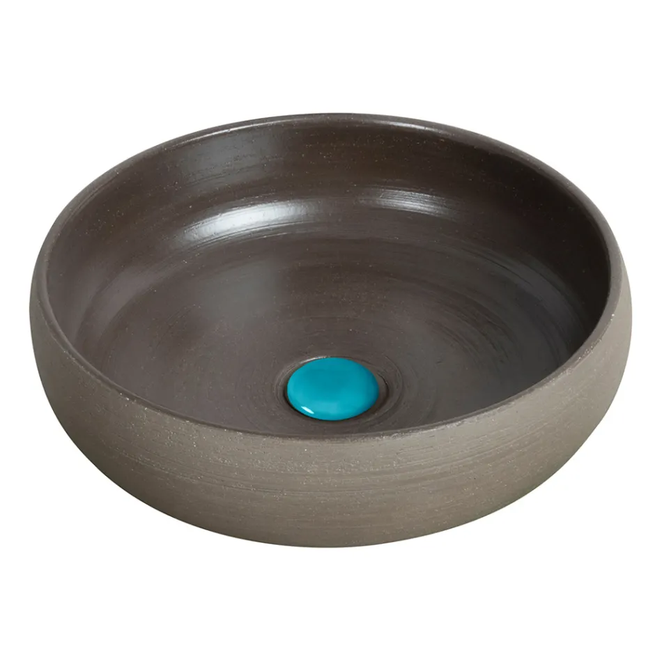 Wolnostojąca szafka łazienkowa Kompozycja Kolor niebieski z akcesoriami - Maryse Viadurini